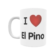 Taza - I ❤ El Pino Regalo original y funcional. Taza personalizada de tu localidad.