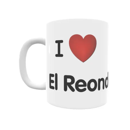 Taza - I ❤ El Reondón Regalo original y funcional. Taza personalizada de tu localidad.