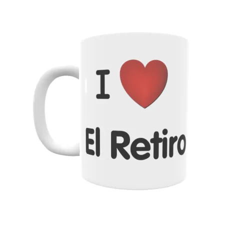 Taza - I ❤ El Retiro Regalo original y funcional. Taza personalizada de tu localidad.