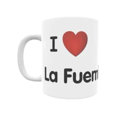 Taza - I ❤ La Fuemblanca Regalo original y funcional. Taza personalizada de tu localidad.