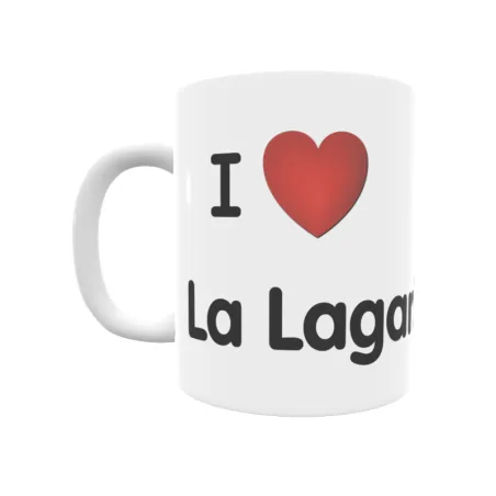 Taza - I ❤ La Lagartija Regalo original y funcional. Taza personalizada de tu localidad.