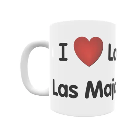 Taza - I ❤ La Manglana-Las Majadillas Regalo original y funcional. Taza personalizada de tu localidad.