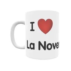 Taza - I ❤ La Novenera Regalo original y funcional. Taza personalizada de tu localidad.