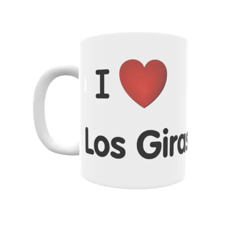 Taza - I ❤ Los Girasoles Regalo original y funcional. Taza personalizada de tu localidad.