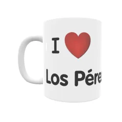 Taza - I ❤ Los Pérez Regalo original y funcional. Taza personalizada de tu localidad.