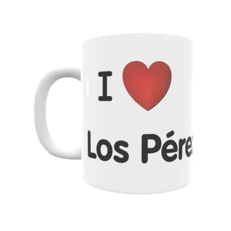 Taza - I ❤ Los Pérez Regalo original y funcional. Taza personalizada de tu localidad.