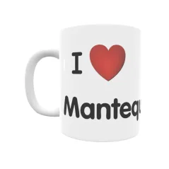 Taza - I ❤ Mantequero Regalo original y funcional. Taza personalizada de tu localidad.