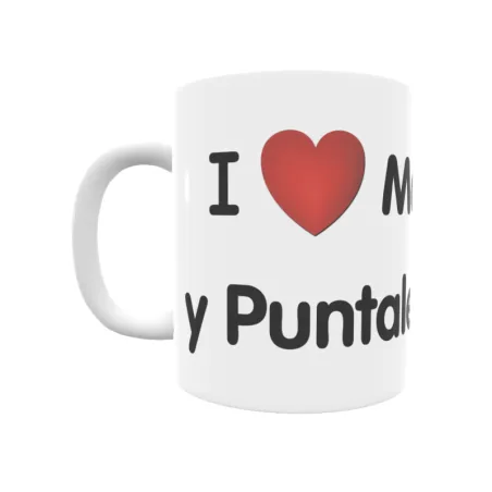 Taza - I ❤ Marisma y Puntales Adriano Regalo original y funcional. Taza personalizada de tu localidad.