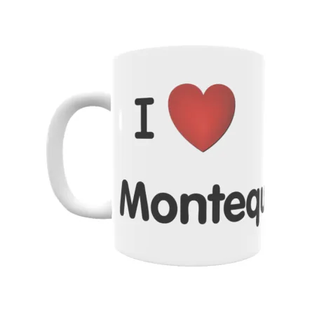 Taza - I ❤ Montequinto Regalo original y funcional. Taza personalizada de tu localidad.