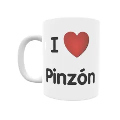 Taza - I ❤ Pinzón Regalo original y funcional. Taza personalizada de tu localidad.