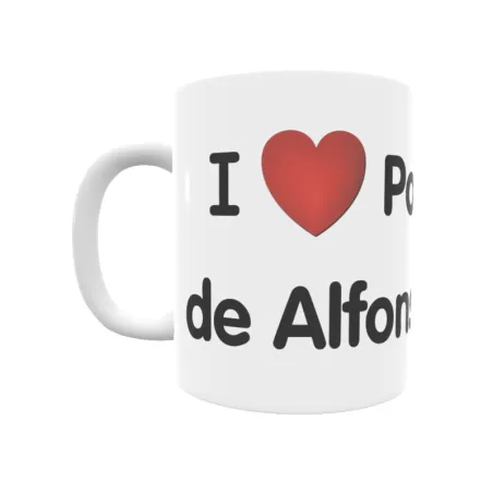 Taza - I ❤ Poblado de Alfonso XIII Regalo original y funcional. Taza personalizada de tu localidad.