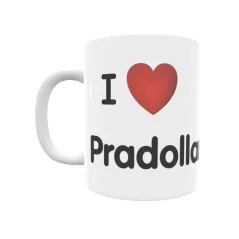 Taza - I ❤ Pradollano Regalo original y funcional. Taza personalizada de tu localidad.