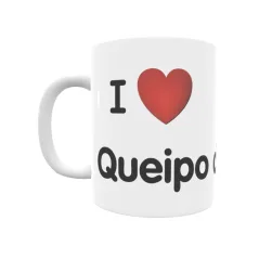 Taza - I ❤ Queipo de Llano Regalo original y funcional. Taza personalizada de tu localidad.