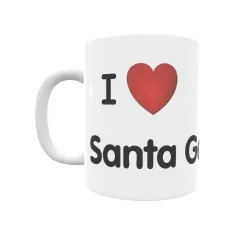 Taza - I ❤ Santa Genoveva Regalo original y funcional. Taza personalizada de tu localidad.