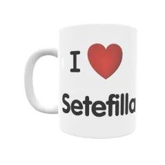 Taza - I ❤ Setefilla Regalo original y funcional. Taza personalizada de tu localidad.