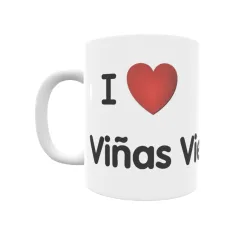 Taza - I ❤ Viñas Viejas Regalo original y funcional. Taza personalizada de tu localidad.