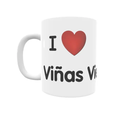 Taza - I ❤ Viñas Viejas Regalo original y funcional. Taza personalizada de tu localidad.