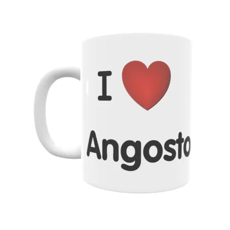 Taza - I ❤ Angosto de Arriba Regalo original y funcional. Taza personalizada de tu localidad.