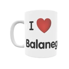 Taza - I ❤ Balanegra Regalo original y funcional. Taza personalizada de tu localidad.