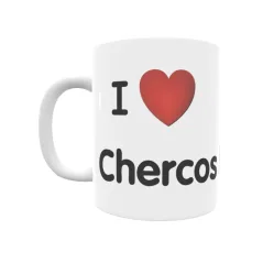 Taza - I ❤ Chercos Nuevo Regalo original y funcional. Taza personalizada de tu localidad.