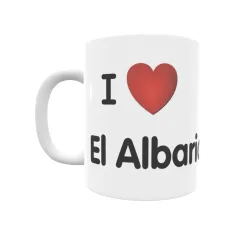 Taza - I ❤ El Albarico Regalo original y funcional. Taza personalizada de tu localidad.