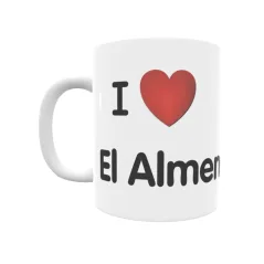 Taza - I ❤ El Almendral Regalo original y funcional. Taza personalizada de tu localidad.