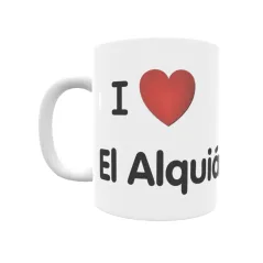 Taza - I ❤ El Alquián Regalo original y funcional. Taza personalizada de tu localidad.