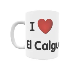 Taza - I ❤ El Calguerín Regalo original y funcional. Taza personalizada de tu localidad.