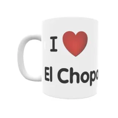 Taza - I ❤ El Chopo Regalo original y funcional. Taza personalizada de tu localidad.