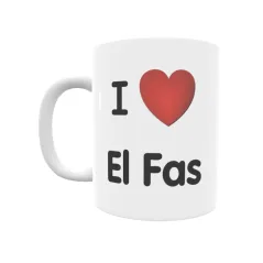 Taza - I ❤ El Fas Regalo original y funcional. Taza personalizada de tu localidad.