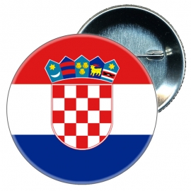 Chapa 58 mm - Croacia - Bandera