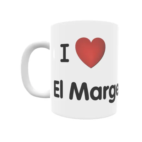 Taza - I ❤ El Margen Regalo original y funcional. Taza personalizada de tu localidad.