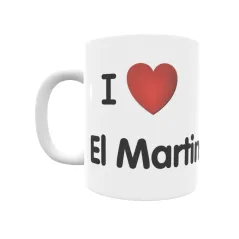 Taza - I ❤ El Martinete Regalo original y funcional. Taza personalizada de tu localidad.