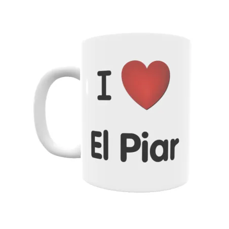 Taza - I ❤ El Piar Regalo original y funcional. Taza personalizada de tu localidad.