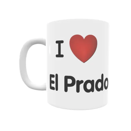 Taza - I ❤ El Prado Regalo original y funcional. Taza personalizada de tu localidad.