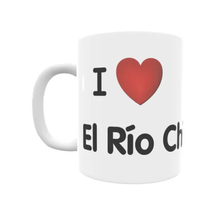 Taza - I ❤ El Río Chico Regalo original y funcional. Taza personalizada de tu localidad.