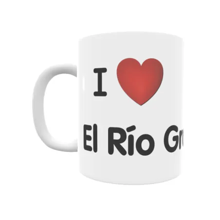 Taza - I ❤ El Río Grande Regalo original y funcional. Taza personalizada de tu localidad.