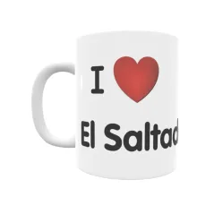 Taza - I ❤ El Saltador Regalo original y funcional. Taza personalizada de tu localidad.