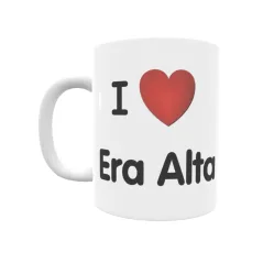 Taza - I ❤ Era Alta Regalo original y funcional. Taza personalizada de tu localidad.