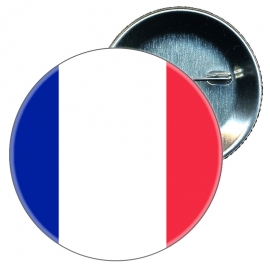 Chapa 58 mm - Francia - Bandera