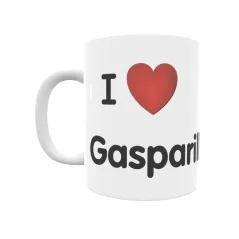 Taza - I ❤ Gasparillo Regalo original y funcional. Taza personalizada de tu localidad.