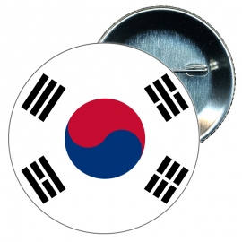 Chapa 58 mm - Korea - Bandera