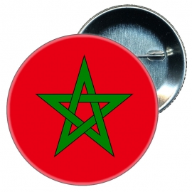 Chapa 58 mm - Marruecos - Bandera