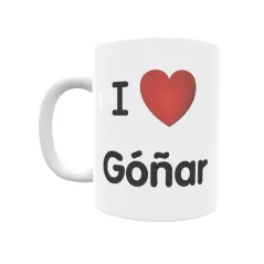 Taza - I ❤ Góñar Regalo original y funcional. Taza personalizada de tu localidad.