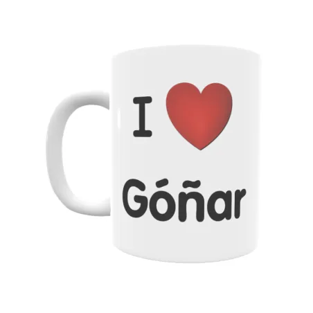 Taza - I ❤ Góñar Regalo original y funcional. Taza personalizada de tu localidad.