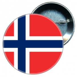 Chapa 58 mm Bandera Noruega