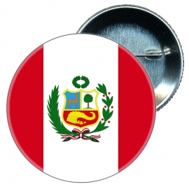 Chapa 58 mm Bandera Peru
