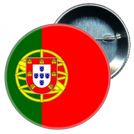 Chapa 58 mm - Portugal - Bandera