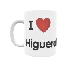 Taza - I ❤ Higueral Regalo original y funcional. Taza personalizada de tu localidad.