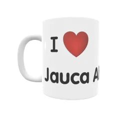 Taza - I ❤ Jauca Alta Regalo original y funcional. Taza personalizada de tu localidad.